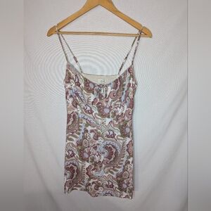 Wilfred Aritzia Dress Womens 4 Floral Paisley Sleeveless Boho Prairie Sundress